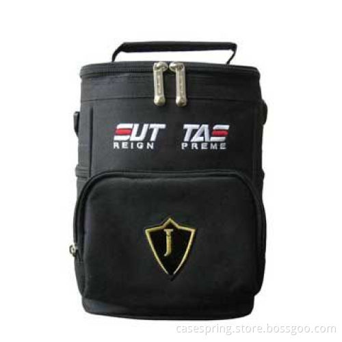 Cooler bags, made of 3mm nylon and special lining material, suitable for 6pcs of can